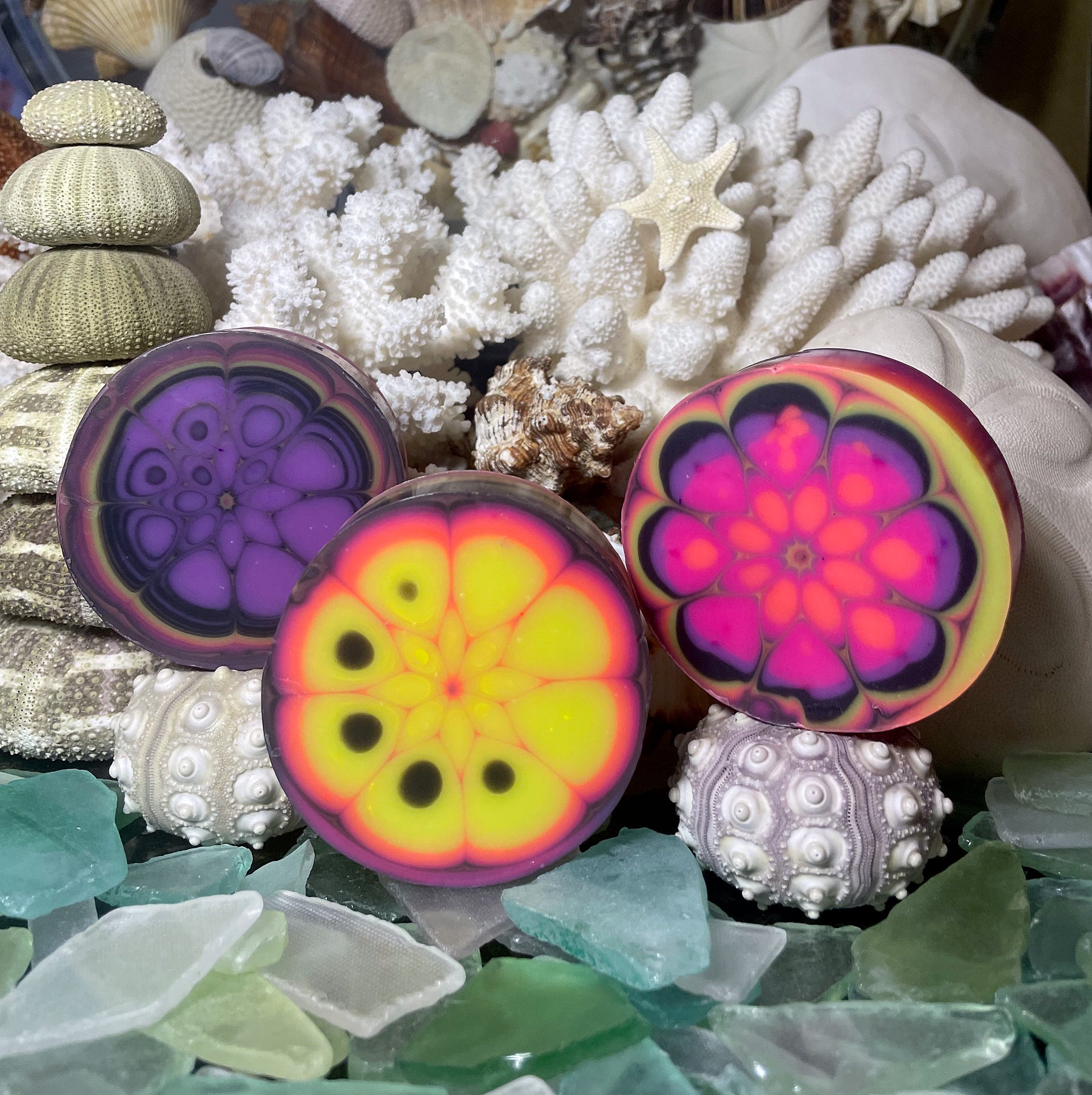 Load video: Whale Tale&#39;s Color Me Crazy Handmade Soap
