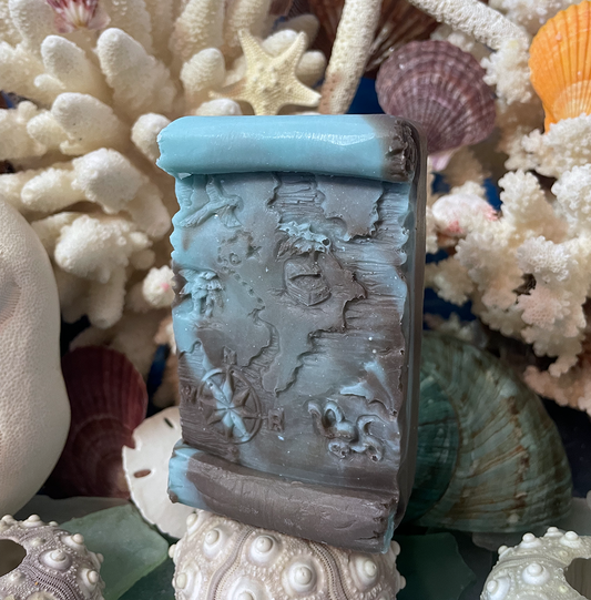 Island Spirits handcrafted Bay Rum soap by Whale Tale Soapworks with spicy clove, cinnamon, pine and sweet orange fragrance.