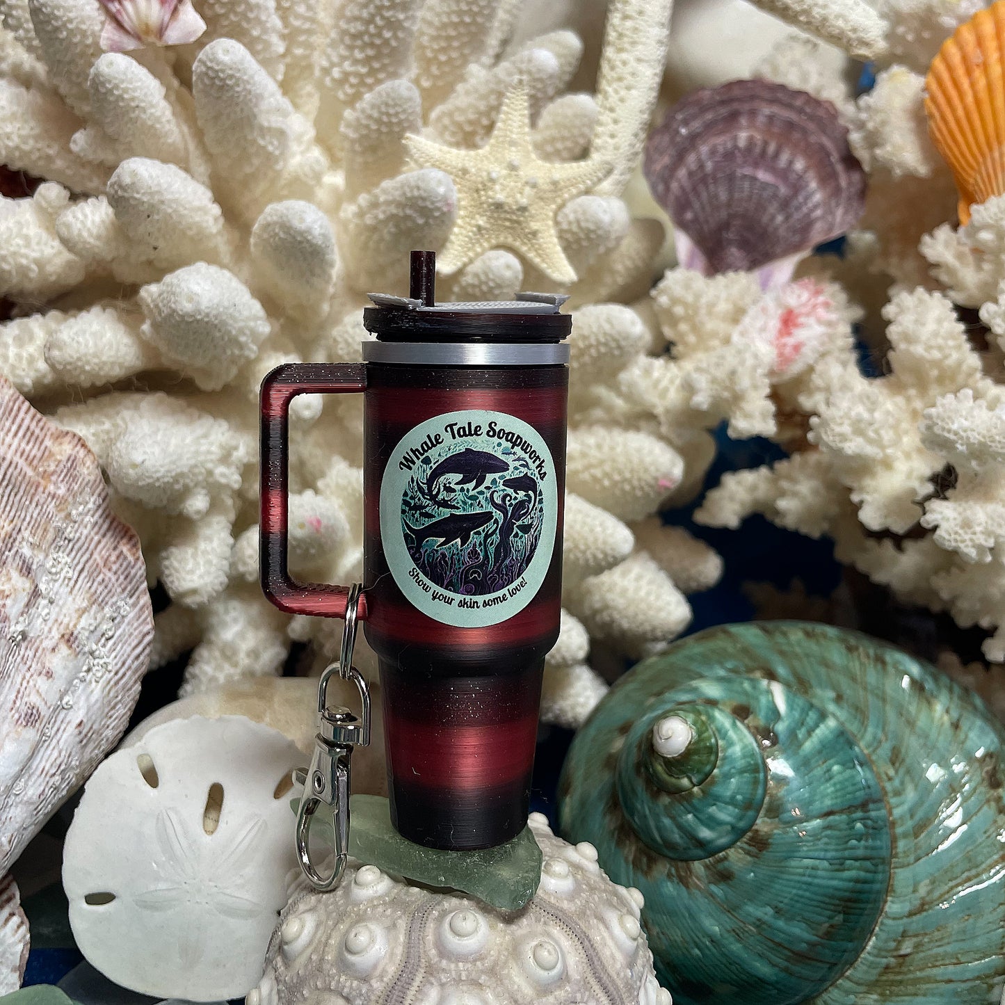 Mini Tumbler Lip Balm Keychain